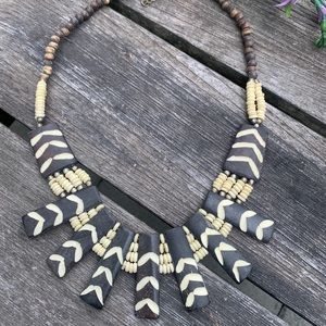 Tribal Necklace.. approx 6” diameter